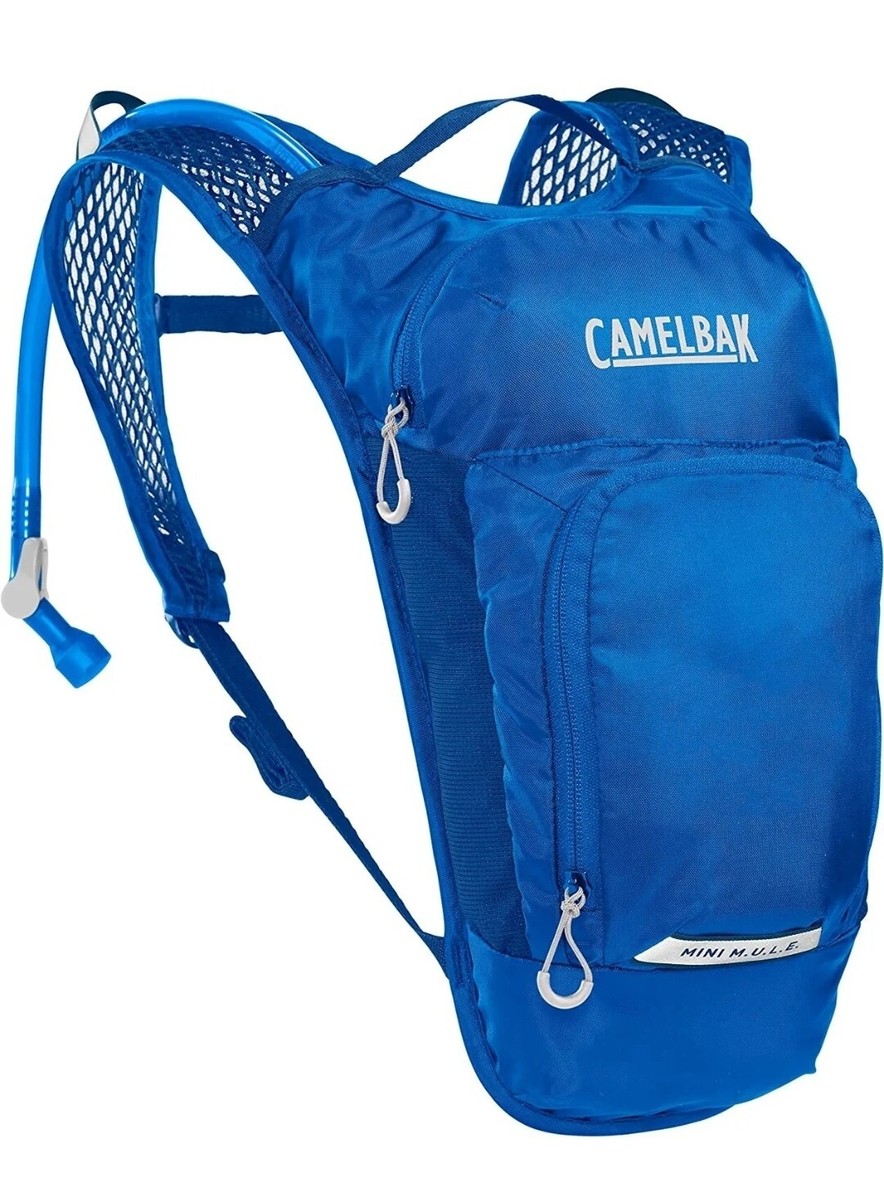 Camelbak Kids MINI Mule 50oz BLUE Hydration Pack 200D Poly Fabric