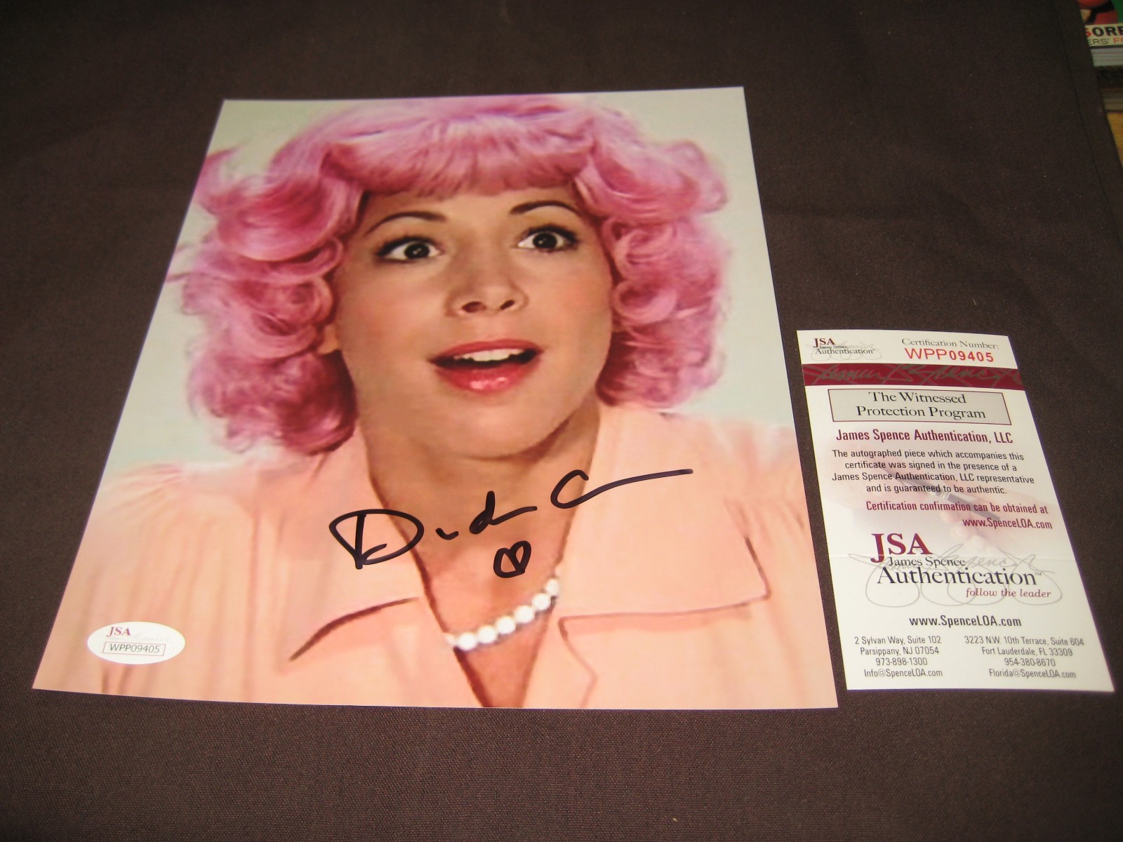 ACTRESS DIDI CON "FRENCHY" GREASE RARE AUTOGRAPHED 8X10 PHOTO W/ JSA