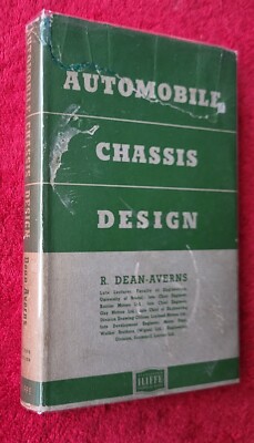 AUTOMOBIL CHASSIS DESIGN von R. DEAN-AVERNS 1954 ZWEITE AUSGABE HARDBACK