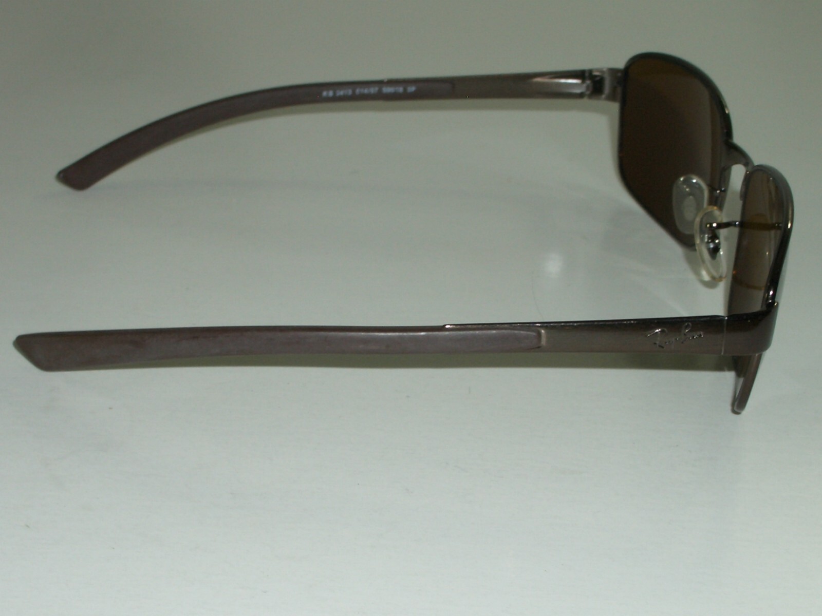 RAY BAN RB3413 59[]18mm SLEEK BROWN MIRROR POLARIZED RECTANGULAR SUNGLASSES image 7
