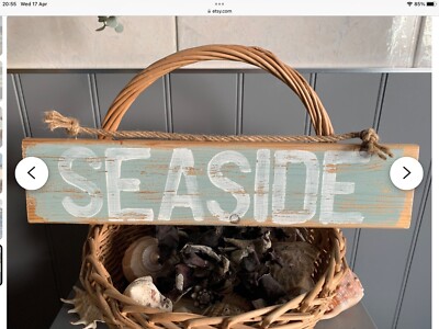 Meer Strand Holzschild, Maritim, Geschenk, Wohndeko am Meer