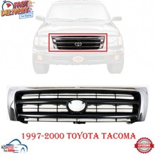 New Front Grille Assembly Chrome Plastic For 1997-2000 Toyota Tacoma To1200213