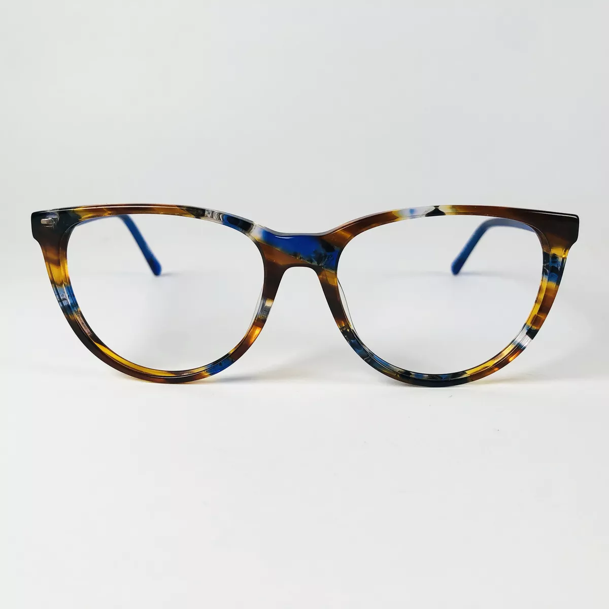 ROXY eyeglasses BLUE BROWN TORTOISE ROUND glasses frame MOD ROXY 43