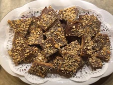 Delicious! Homemade Cashew Toffee With REAL MILK CHOCOLATE 2 Lbs. English Toffee