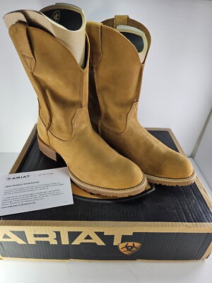 Ariat® Men's Hybrid Street Side Suede Boots 10016390 11 EE Wide Golden  Wheat