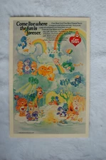 Care Bears Promotional poster 1980s Toy  Advertisment 