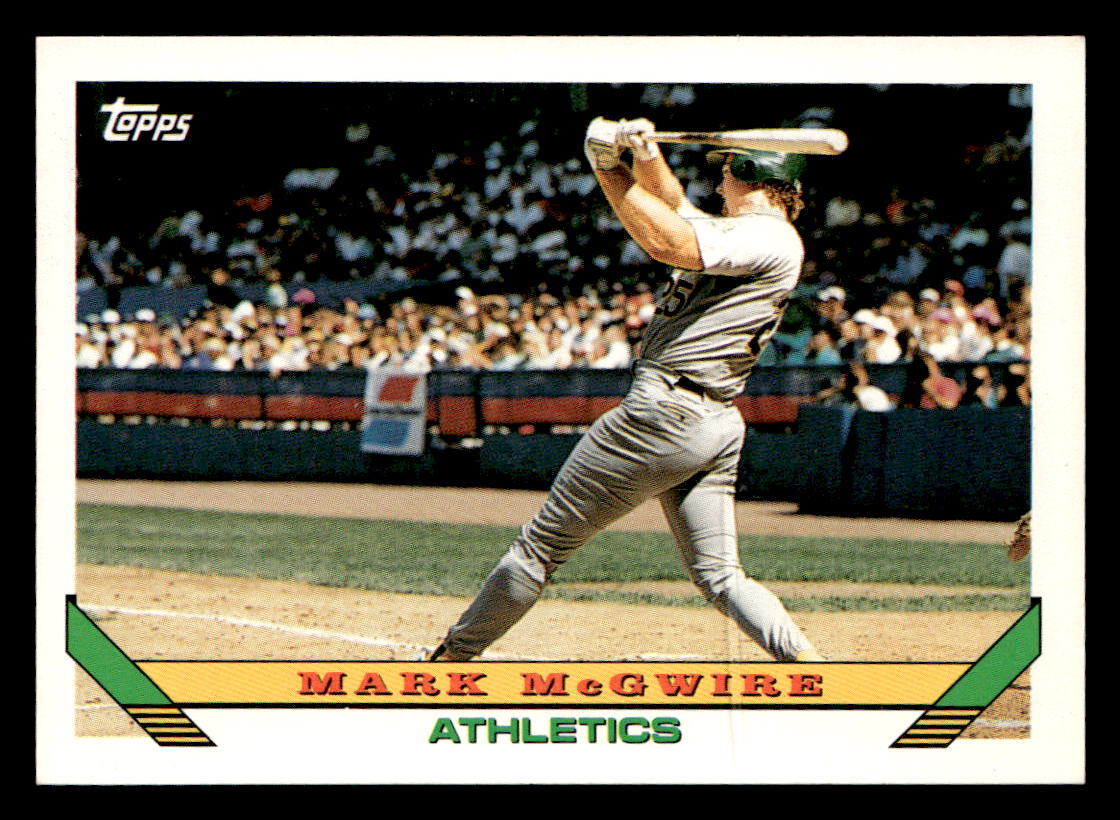 Mark McGwire 1993 Topps Card #100 Oakland Athletics | eBay