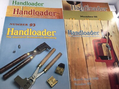 1981 Handloader Magazine Journal of Ammunition Reloading 1-6 Full Year Guns