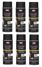 SEM 17503 Classic Coat Flat Black Leather Vinyl Restoration 12 oz (6 Pack)