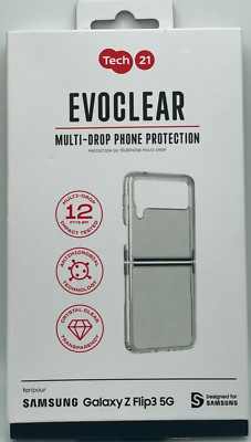Tech21 EvoClear for Samsung Z Flip3 5G - Clear Case