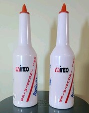 2 Used Winco Mixologist Flair Bartender Cocktail Practice Juggling Bar Bottles 