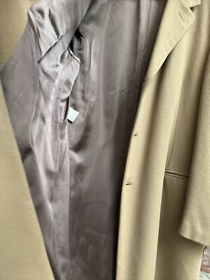 Vintage Giorgio Armani Men's 100% Cashmere Coat, Sz Large Italy | eBay