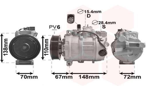 Kompressor Klimaanlage Klimakompressor Passend FüR Audi A4 Avant 8K5 B8 8K2 8RB-image
