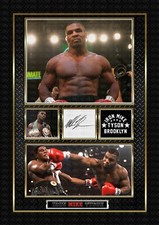 Mike Tyson - Iron Mike - Boxing  ORIGINAL A4 Signed PHOTO PRINT MEMORABILIA