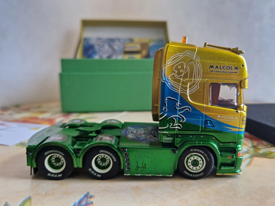 TEKNO 84628 SCANIA R TOPLINE STREAMLINE 6X2 " MALCOLM " - Immagine 4 di 4