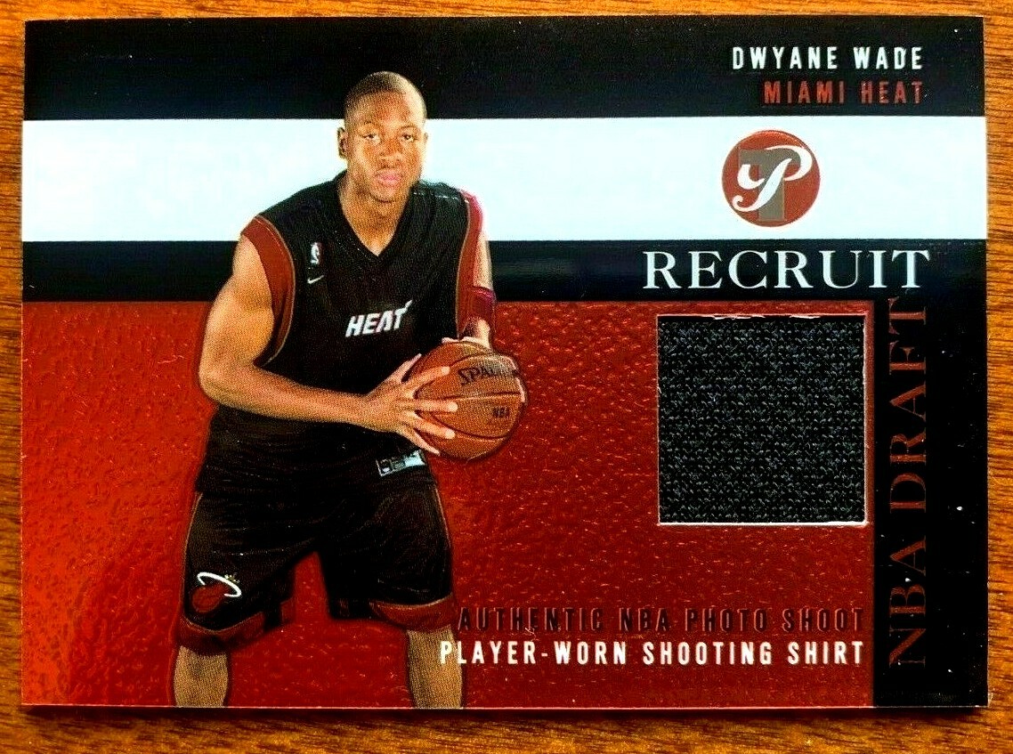 Dwyane Wade RC 2003-04 Topps Pristine Game-Used Patch Rookie!Heat