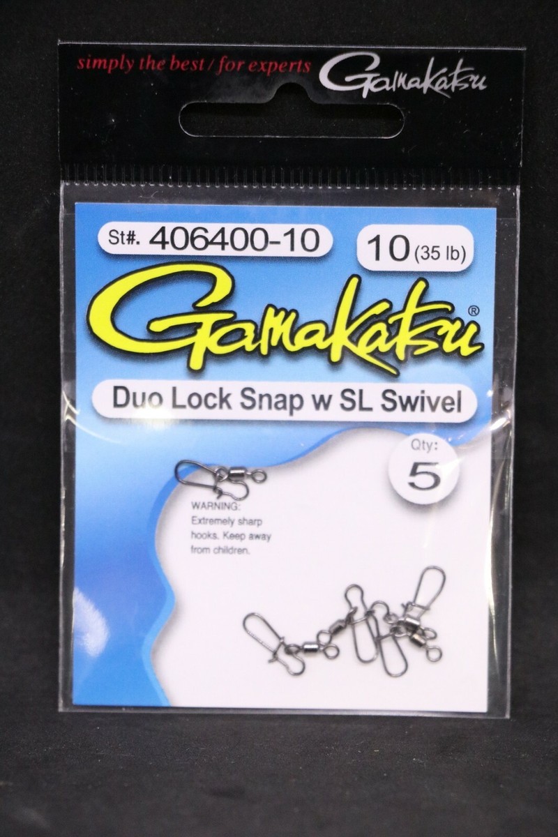 Gamakatsu Duo Lock Snap With Superline Swivel - Size 10 - 35lb