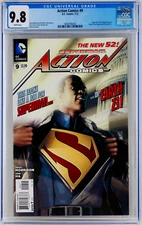Action Comics #9 CGC 9.8 2012 D.C. 1st Cavin Ellis App Superman New 52 NM/MT