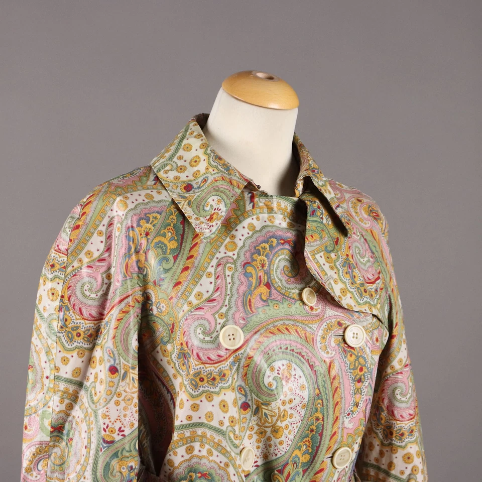 Gabardina Etro Segunda Mano Acetato EE. UU. Talla 10 Italia Original Foto 2 de 4