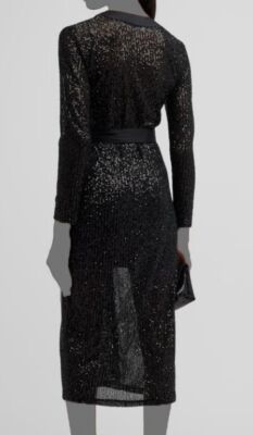 Lace The Label Sequin Tuxedo Midi Wrap Dress, Black, Women's, S, Cocktail & Party Wedding Guest Dresses Tuxedo & Blazer Dresses Lace The Label Sequin Tuxedo Midi Wrap Dress, Black, Women's, S, Cocktail & Party Wedding Guest Dresses Tuxedo & Blazer Dresses