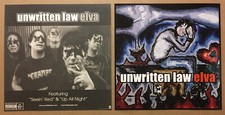 UNWRITTEN LAW Rare 2002 VINTAGE Double Sided PROMO POSTER FLAT for Elva CD 12x12