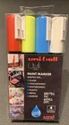 Uni-Ball PWE-5M Liquid Chalk Marker Pen Medium Bullet Set of 4 Colours 1.8-2.5mm