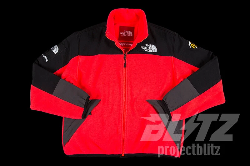 SUPREME THE NORTH FACE RTG FLEECE JACKET BRIGHT RED S M L SS20 TNF