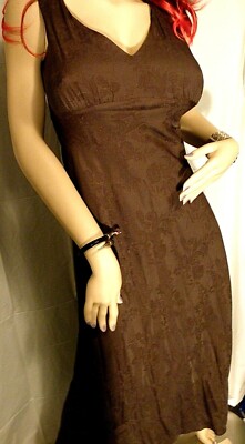 NWT New With Tags Retail $82.00 B. Moss Long Brown Floral Dress  Stunning