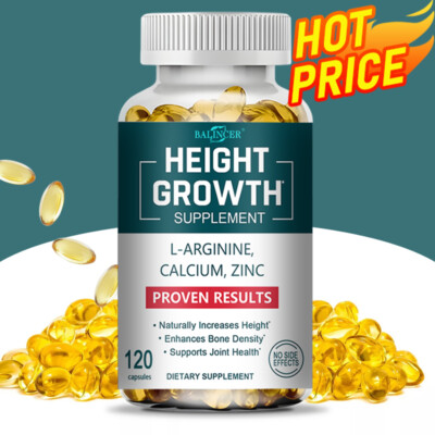 Height Growth Vitamins-Calcium Zinc Supplements-Height Increase