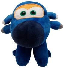 Super Wings Jerome 7" Kids Blue Plane Airplane Soft Plush Stuffed Cute Boys NEW