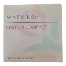 Mary Kay Custom Compact Makeup Case Organizer with Mirror Refillable Pink Gold 