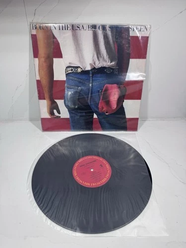 Vintage 1984 Bruce Springsteen Born In The USA Vinyl Record LP Complete EUC