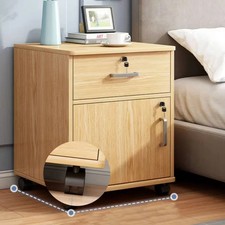 Mobile Filing Cabinet Chest of Drawers Lockable with Wheels Office Furniture