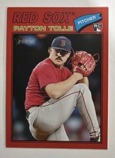 Topps 2026 Heritage Payton Tolle RC Red Border Team Color Match Red Sox Rookie 