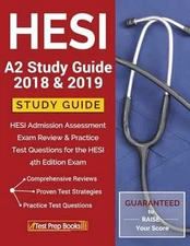 HESI A2 Study Guide 2018 & 2019: HESI - Paperback, by Books Test Prep - Good