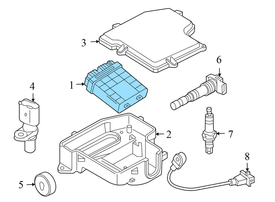 AUDI S4 2005 4,2 L - ECU/ECM/módulo de control del motor 8H0910560L Foto 4 de 4