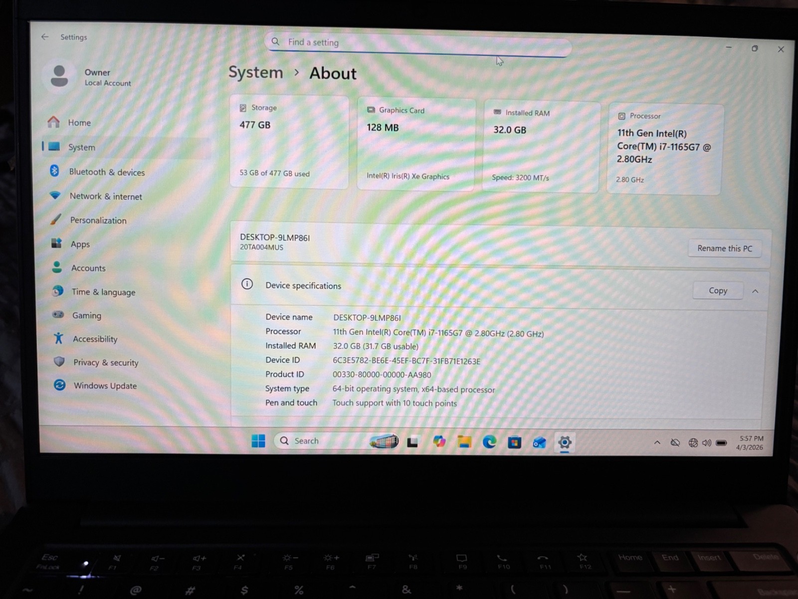 Lenovo ThinkPad E14 Gen 2, 14-Inch Laptop, with i7-1165G7, 512 GB SSD (Solid State Drive), Windows 11 Pro
