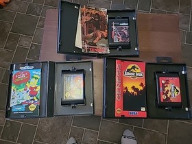 Lot Of 11 Sega Genesis Games Toejam And Earl Mortal Combat Ii Jurrasic Park Cib