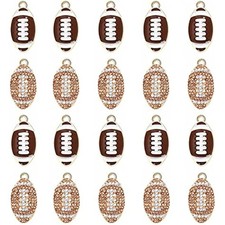 20PCS Sports Charms Enamel Basketball Baseball Pendant Charms for Jewe