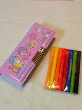 Sanrio Retro Classic Kikirara Twin Star Mini Colored Pencil Pencil Case Set