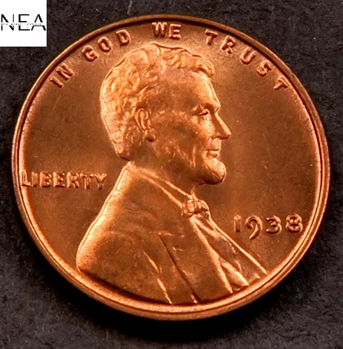 1938 Lincoln Wheat Penny Cent ~ Gem BU (red) ~ Better Date!