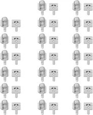 20 Pairs AA AAA Batteries Metal Battery Spring Contact Plate Replacement for Rem