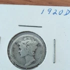 1920-D Mercury Dime 10C Silver 0.9 Fine Circulated Business Strike Ungraded