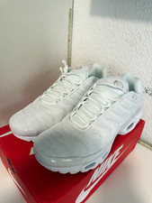 Nike Air Max Plus Herren Sneaker Weiß Low Top Schnürung EU 43 Neu Karton