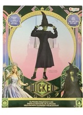 Disguise Wicked Elphaba Child Witch Costume Dress With Cape  Hat Sz 3T-4T NEW