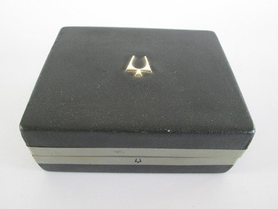 RARE VINTAGE BULOVA MEN'S ACCUTRON WATCH PRESENTATION BOX W5.25'' x D4.25'' x H2''