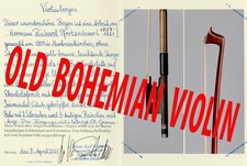 PERFECT CERTIFIED Antique violin bow by Hermann RICHARD PFRETZSCHNER 1900
