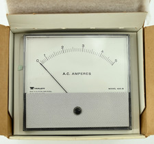 NOS Triplett 430-G Panel Meter 0-5 A.C Amperes