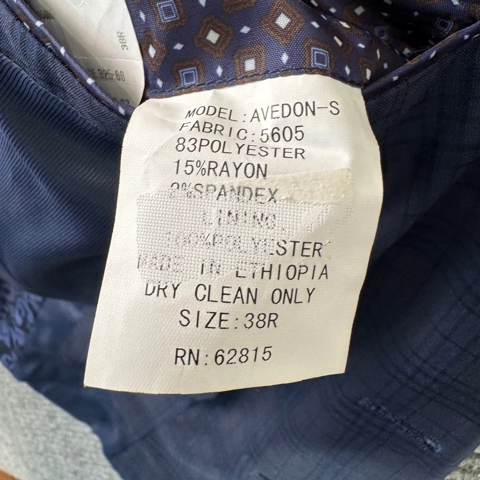 Nuevo Abrigo Deportivo Savile Row Company 38R Blazer Brit Calce Ajustado a Cuadros a Cuadros Foto 4 de 4