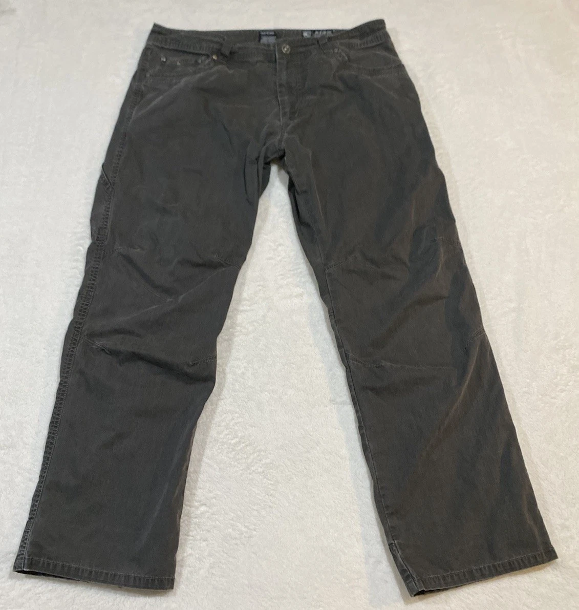 Kuhl Revolvr Gotham Grey Men’s Pants size 36x30 Hiking Outdoors Patina Dye